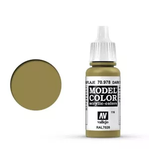 Vallejo Model Color Paint - Dark Yellow 70978 - Foto 1 di 1