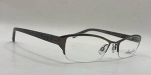 MARCOS DE GAFAS KENNETH COLE SOLO NUEVOS KC160 MARRÓN ESTAMPADO LEO MEDIO BORDE 51-17-135 - Imagen 1 de 8