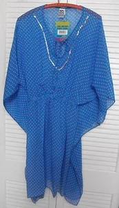 Women's “Emme Jordan,” Tunic Cover-up Size: One Size - Blue & Pink - Picture 1 of 5