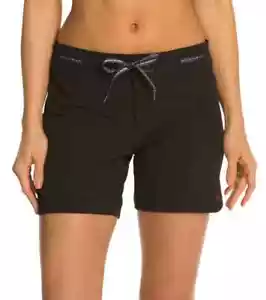 prAna SILVANA MUJER BOARDSHORTS PEQUEÑOS NEGROS, ¡NUEVO! - Imagen 1 de 6