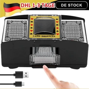 Automatische Kartenmischmaschine Kartenmischer Elektrisch Kartenmischgerät Neu - Bild 1 von 16