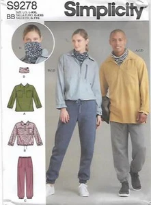 B112 SIMPLICITY S9278: JACKET & PANTS SIZE L-XXL SEWING PATTERN - Picture 1 of 3