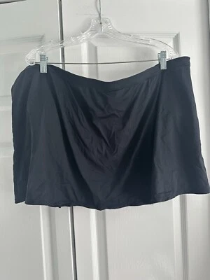 Jaclyn Smith Mujer Talla Grande 24W Negro Falda de Natación Traje de Baño Parte Inferior Foto 1 de 2