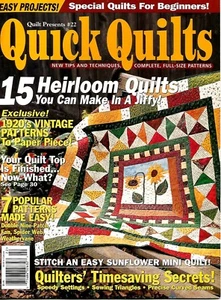 2001 Quilt Presents #22 Magazine Quick Quilts 15 Projects #Q10 - Picture 1 of 1