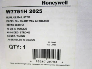 HONEYWELL W7751H-2025 EXCEL 10 SMART VAV ACTUATOR NEW WITH INSTRUCTION BOOKLET - Picture 1 of 7