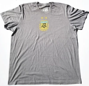 Adidas World Cup Argentina International Soccer Team Climalite Grau T-Shirt. - Bild 1 von 2