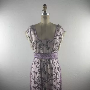 Tracy Reese l 4 Plenty Silk Retro Paisley Crochet Lace Cummerbund Frock Dress - Picture 1 of 14