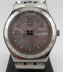 Swatch Irony CIEL CLAIR VIOLET Ladies Swiss Steel Watch - YLS706G - New Battery - Picture 1 of 15