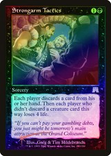 Strongarm Tactics FOIL Onslaught PLD Black Rare MAGIC GATHERING CARD ABUGames