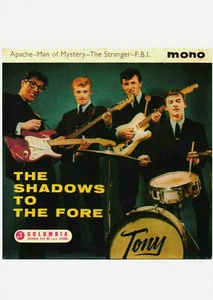 SHADOWS POSTER, A3 repro. 60's UK EP cover. 60's pop, Jet Harris & Tony Meehan. - Imagen 1 de 1