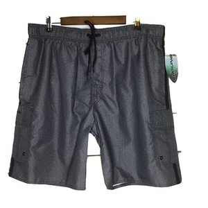 Neu LAGUNA Badehose Locked in Gummibund Asphaltgrau Herren X Large - Bild 1 von 9