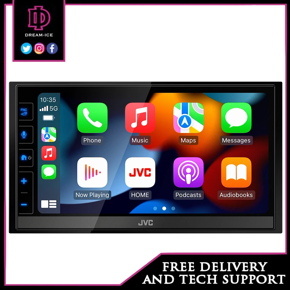 JVC KW-M785DBW - 6.8" WIRELESS APPLE CARPLAY & ANDROID AUTO, BLUETOOTH, DAB - Image 1 of 1