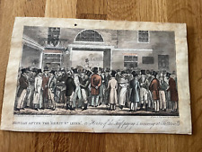 1824 george  cruishank " monday after the great st ledger  . cloth type print