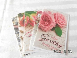 Grußkarten/Geburtstag/5 verschiedene/neu (13) - Bild 1 von 6