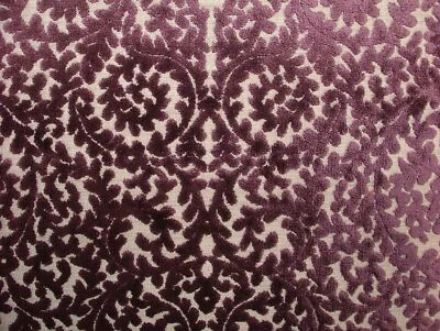 Indiene Plum Extra Thick Velvet Fabric Curtain Upholstery Cushion Use - Image 1 of 4