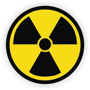 10-pcs Radiation Symbol Vinyl Hard Hat Helmet Stickers Decals Lot Atomic Bulk - Picture 1 of 1