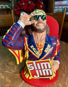 Slim Jim Randy Savage MACHO MAN Display holder WWE WWF Wrestling ..IN BOX.... - Picture 1 of 7