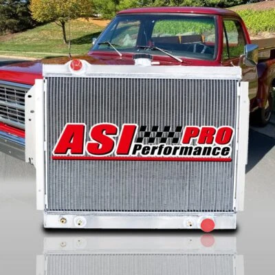 fit 1979~93 81 Dodge D/W 100/150/200/250/350 Ramcharger 3 Rows Aluminum Radiator Foto 1 de 4