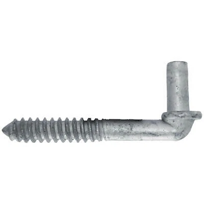 JAKE SALES Chain Link Gate LAG BOLT HINGE: 5/8" pin Lag Screw Wood Post Hinges 4-1/2" + 6"