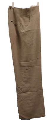 Pantalones militares vintage para hombre años 40 beige pantalones gabardina lana cintura 29 entrepierna 29 Foto 1 de 4