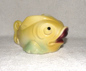 Fish Planter Spaulding Royal Copley Planter Yellow Green Maroon Lot C - Picture 1 of 7