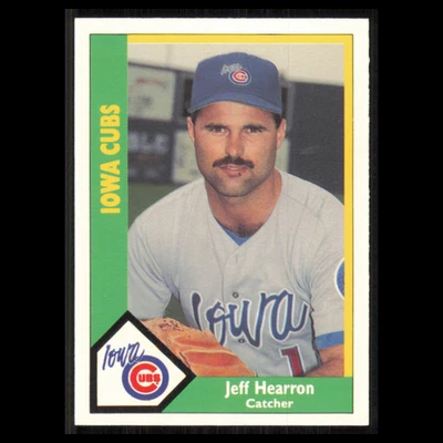 Jeff Hearron #98 1990 CMC Minor League Iowa Cubs Baseball Card MLB NM - Image 1 of 3