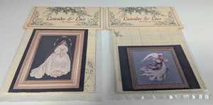 Lavender & Lace Cross Stitch Pattern I Thee Wed LL29, ANGEL OF SPRING LL23 - Picture 1 of 6