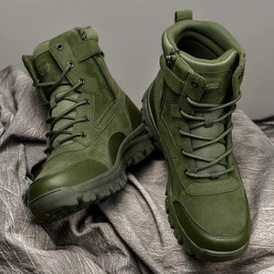 Hombres Botas Tácticas Botas del Ejército Tobillo Militar Desierto Impermeables Trabajo Seguridad Zapatos - Imagen 1 de 22