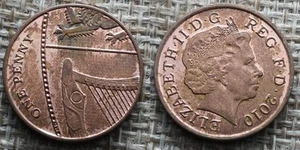Coin Royaume-Uni - 2010 - 1 penny Elizabeth II 4e portrait (N1821) - Picture 1 of 3