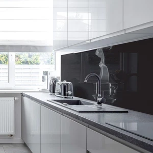 Premier Range Acryl Spritzschutz schwarz Kaffeetasse und Zubehör - Bild 1 von 5