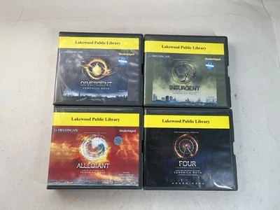 Divergent Series 4 Audio Book CD Lot Unabridged Veronica Roth Ex-Library Foto 1 de 4