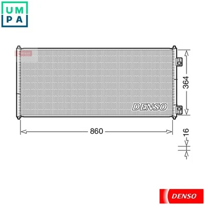 CONDENSER AIR CONDITIONING DCN10032 FOR FORD TRANSIT/Bus/Van/Platform/Chassis - Image 1 of 4