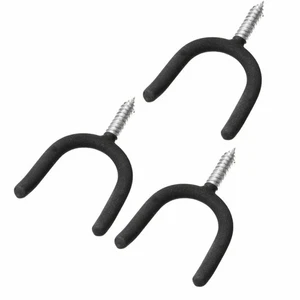 3x Heavy Duty Garage Storage Screw in Utility Tool Wall Mount U Tool Hanger Hook - Picture 1 of 6