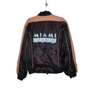 Vintage '84 Miami Vice Universal Studios Bomber Satin Jacket Promo Movie - Bild 1 von 9