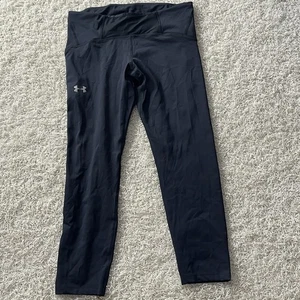 Under Amor Sport leggings Compression Größe L 7/8 Hose Schwarz Sport Damen Hose - Bild 1 von 6