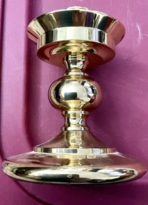 Base lampada uragano portacandele vintage Waterford cristallo ottone - Foto 1 di 4