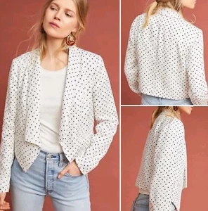 Cartonnier by Anthropologie Women's Polka Dot Jacket Size XS - Picture 1 of 11