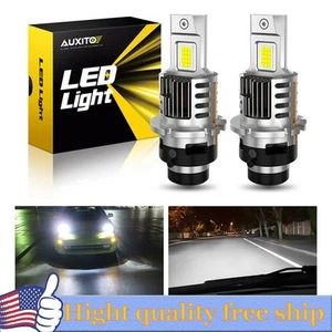 2X AUXITO D4S LED Headlight High Low Beam Bulb Replace HID 47W 10000LM CANBUS H - Picture 1 of 15