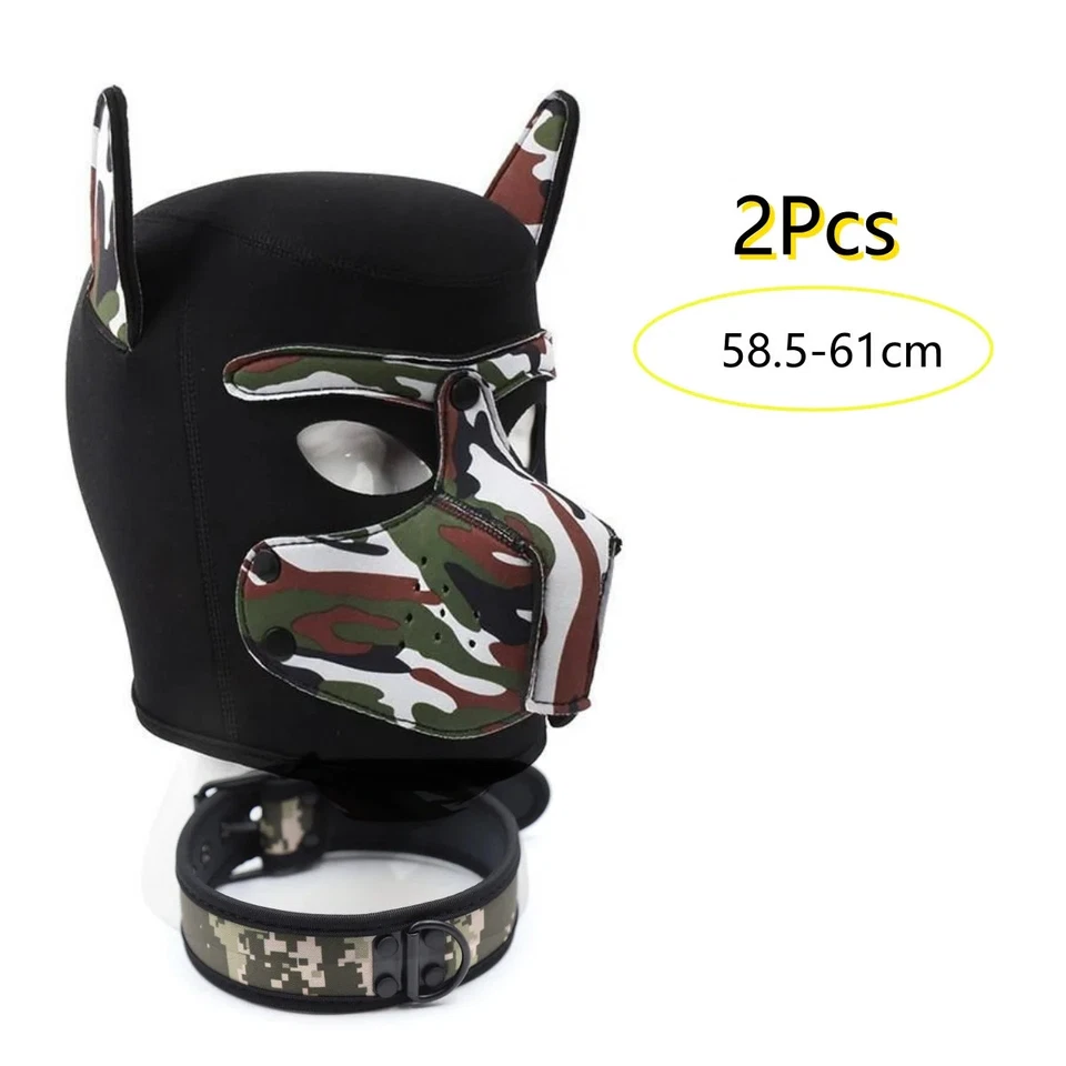 Hundemaske Kostüm Tier Rollenspiel Gummi Vollkopfhaube Exotisch Unisex - Bild 1 von 1