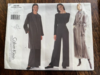 Vogue Pattern 2236 -  American Designer Calvin Klein; jacket/coat & pants - Image 1 of 4