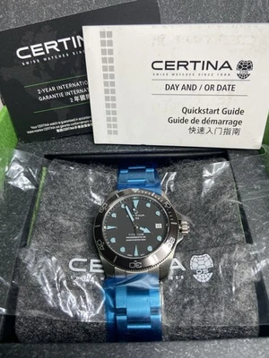 New Certina DS Action Diver 38mm Titanium C0328074408100 Opened to Take Pictures - Image 1 of 4