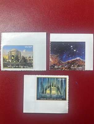 $83.75 Face Value 3 High Value US Stamp Lot All Unused Cheap Save 50% On Postage - Image 1 of 4