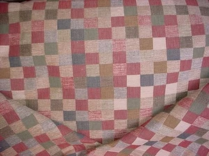 2-3/8Y Kravet 16858 Rosewood Sandstone Southwest Pixel Check Upholstery Fabric - Picture 1 of 4