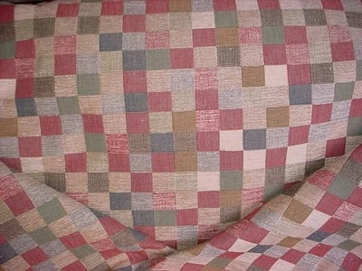 2-3/8Y Kravet 16858 Rosewood Sandstone Southwest Pixel Check Upholstery Fabric - Image 1 of 4
