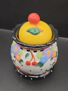 Mary Engelbreit Cherries Cherry Sugar Bowl 2000 - No Spoon - Picture 1 of 13