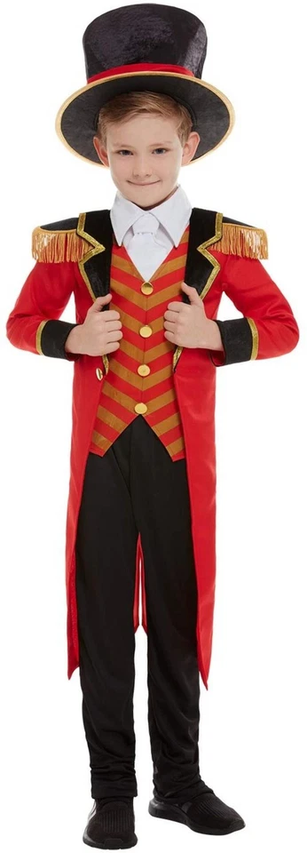 The Greatest Showman Costume Adults Kids Fancy Dress Costume Ringmaster - Image 1 of 1