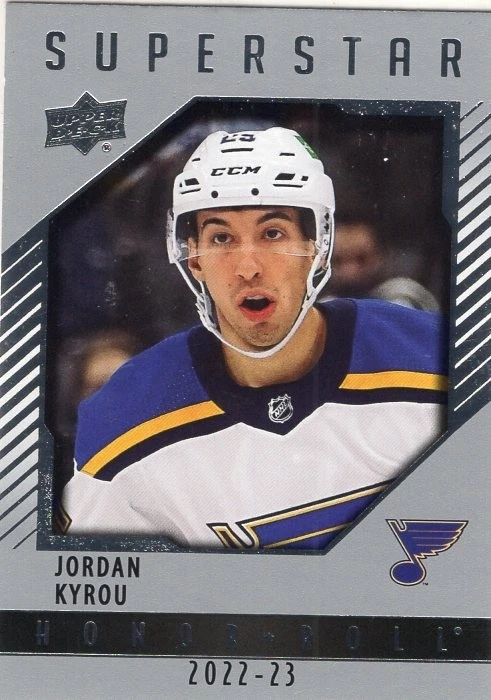 JORDAN KYROU 22/23 UD SERIES 1  HONOR ROLL SUPERSTAR INSERT #48 - Image 1 of 1