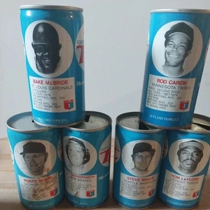 Konvolut 6 Vintage 1977 RC Cola Dosen, MLB Royal Crown Collector's Ed - Bild 1 von 5