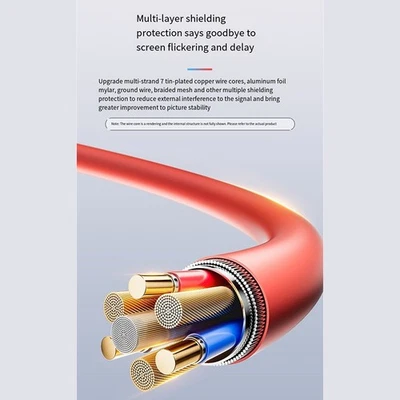 4K USB C to HD Cable for Nintendo Switch2 2M High Speed for Gaming and Viewing - Image 1 of 3