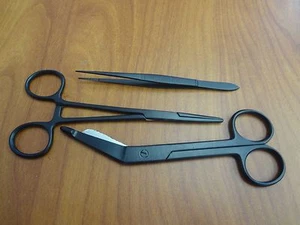 Lister Bandage Scissor Full Black Colormed Inst - Picture 1 of 1